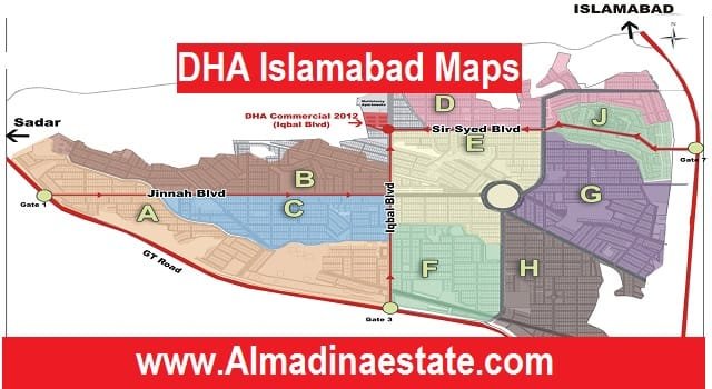 Dha Phase 5 Islamabad Map