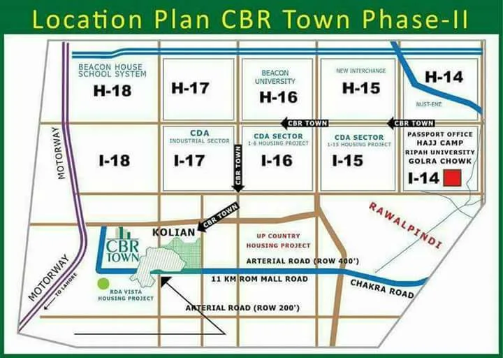 Location Plan CBR Town Phase 2