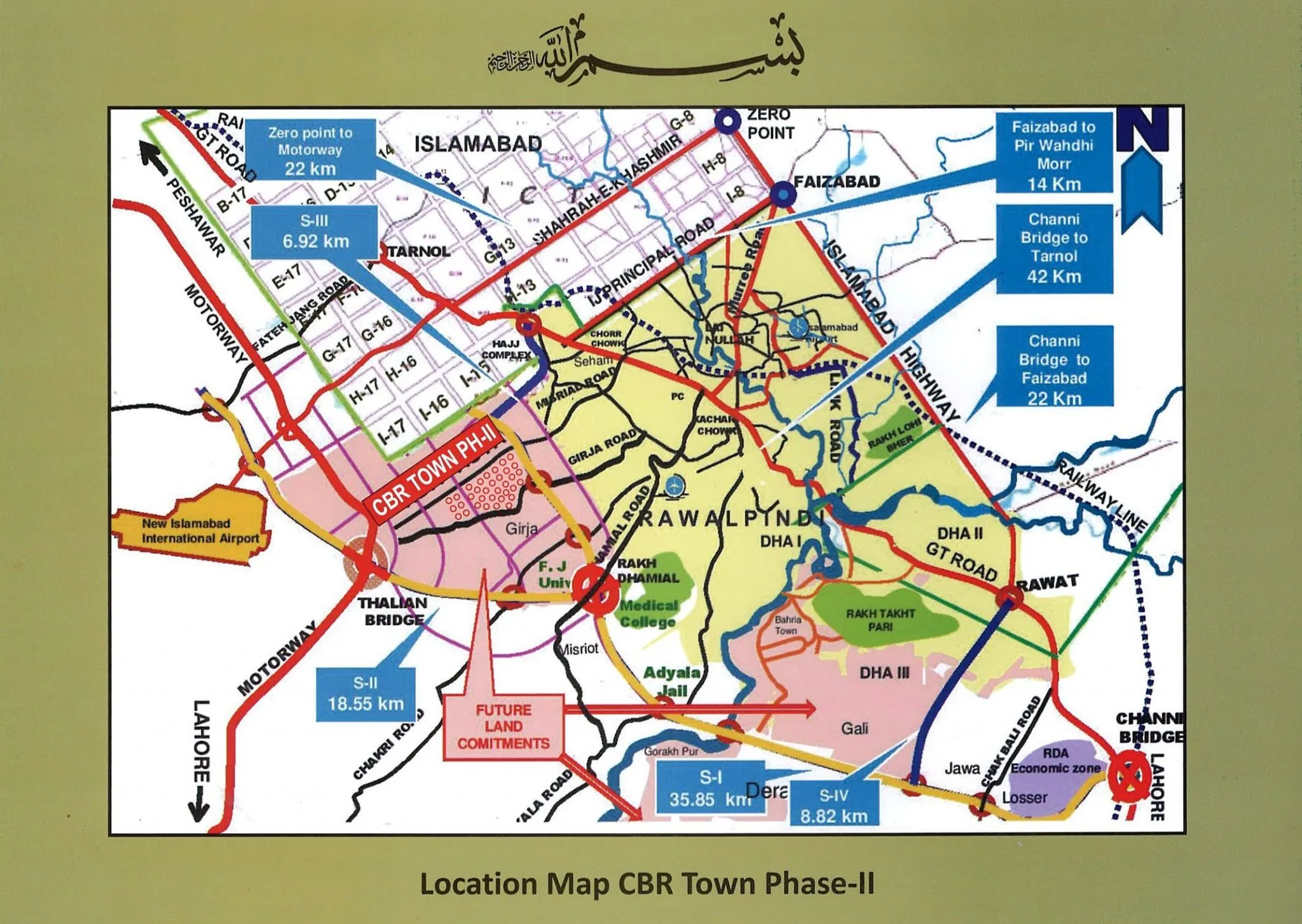 Noc phase 2 , CBR ECHS , Rawalpindi Layout Plan