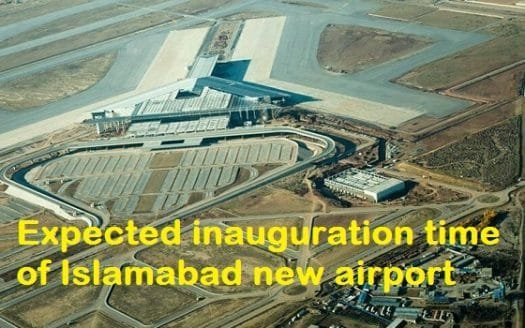Expected inauguration time of Islamabad new airport