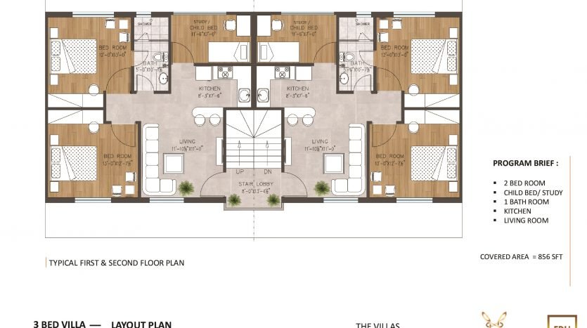 boutique villas 5 marla floor plan