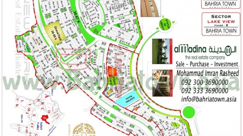 bahria town phase 8 sector d map