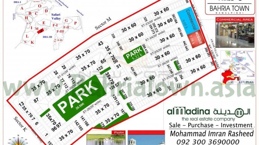bahria town phase 8 sector j map