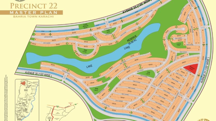 bahria town karachi precinct 22 map