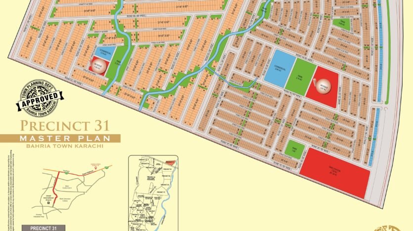 bahria town karachi precinct 31 map