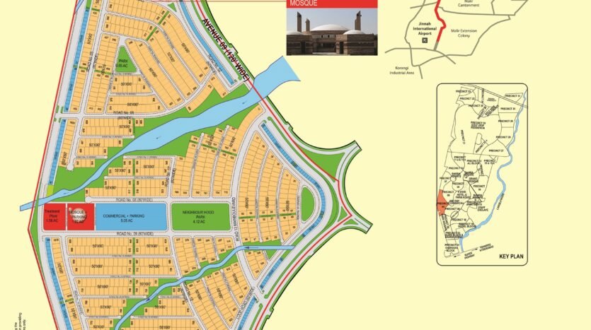 bahria town karachi precinct 4 map