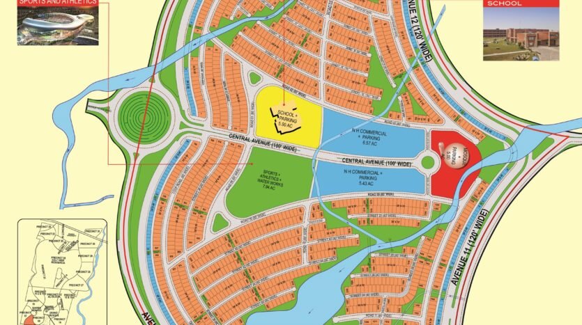 bahria town karachi precinct 6 map