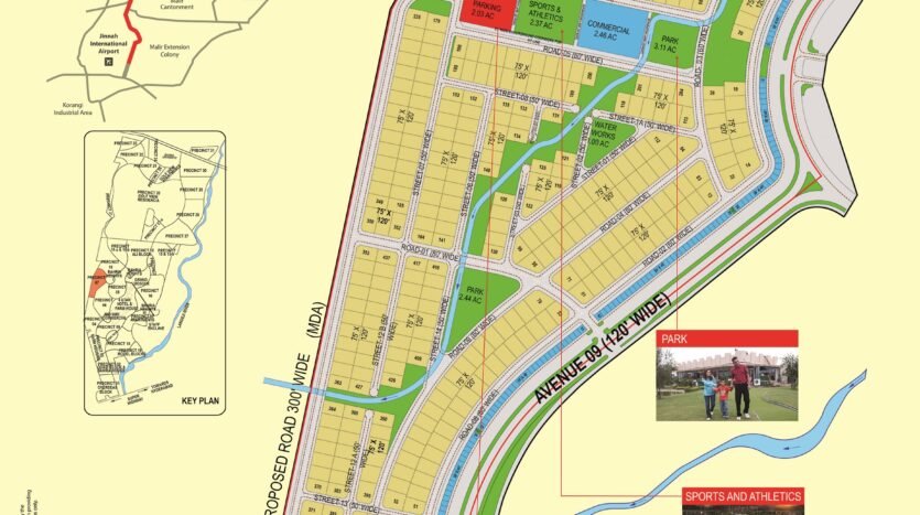 bahria town karachi precinct 7 map