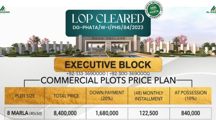 8 Marla Commercial Plot Payment Plan