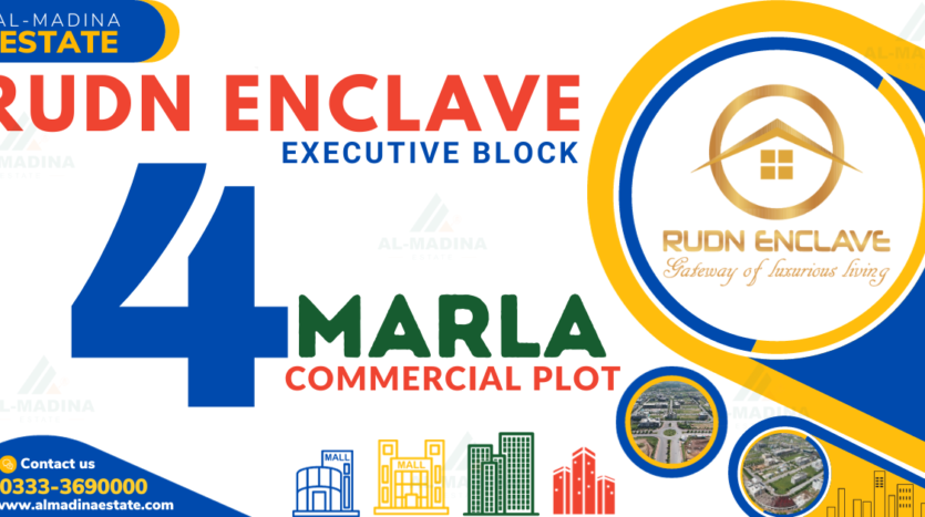 4 Marla commercial plot for sale, Rudn Enclave Executive Block