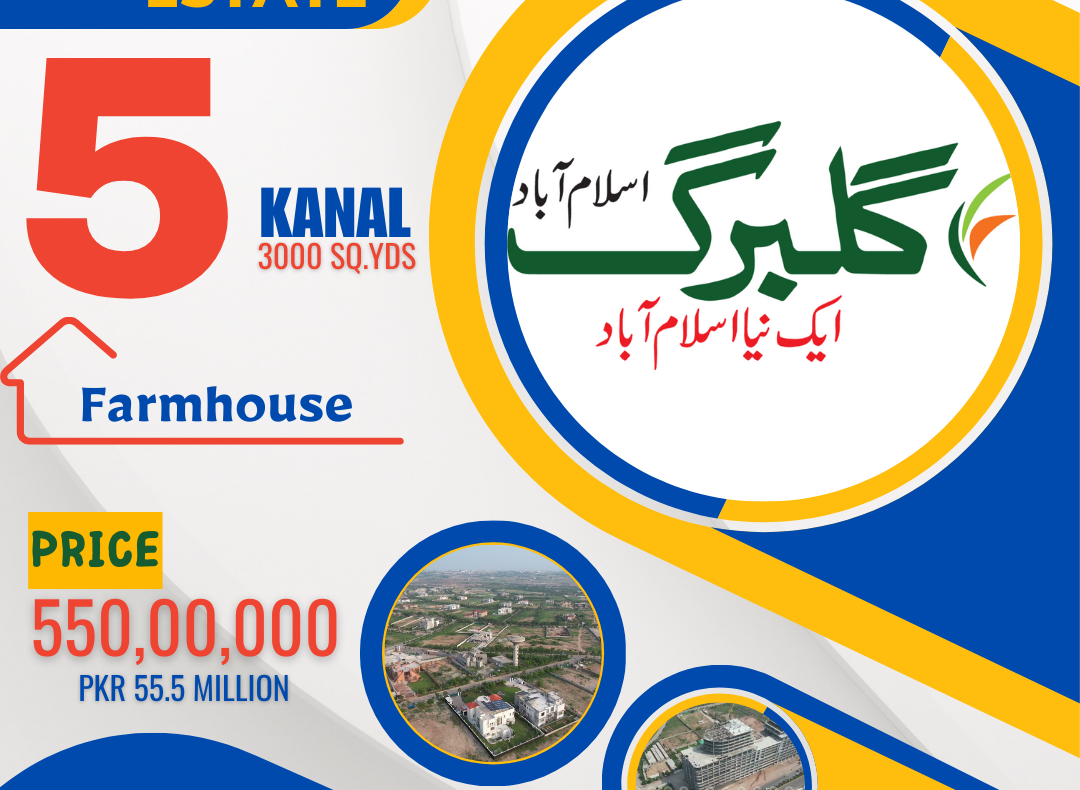 Gulberg Greens Islamabad 5 Kanal Farm House for Sale