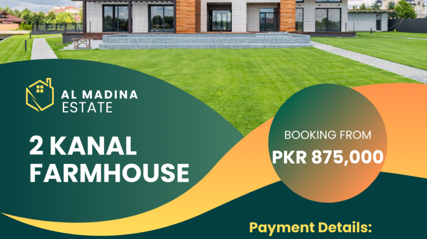 2 kanal farmhouse for sale in Lakeshore city, Islamabad