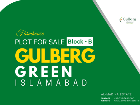 farmhouse plot for sale in block B gulberg green Islamabad