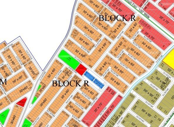 7 Marla Heighted Location Plot for Sale in Gulberg Residencia Block R