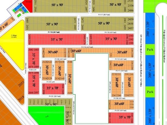 7 Marla Non-Developed Plot for Sale in Block P2, Gulberg Residencia