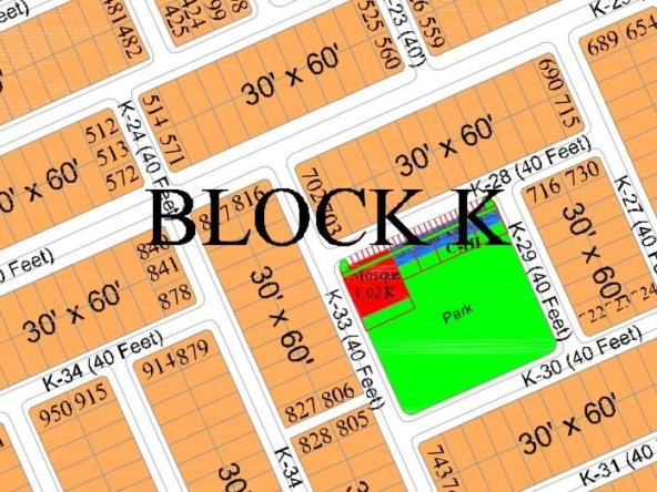 7 Marla developed plot in Block K of Gulberg Residencia