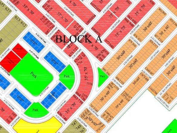 7 Marla semi-developed plot in Block A of Gulberg Residencia