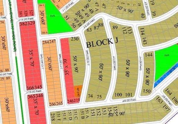Plots for Sale in Gulberg Residencia Block J