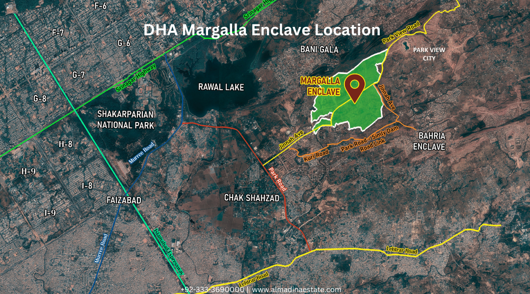 Location of DHA Margalla Enclave